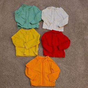 Vibrant Kids Zip-Up Rashguard Collection